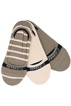 Sperry Top-Sider Męskie podpisujące niewidoczne wkładki w paski, Amfora Heather/Windsor Wine, rozmiar skarpety: 10-13/Rozmiar buta: 6-12, , M/L