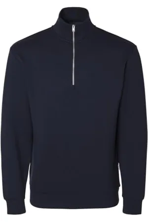 SELETED SLHEMANUEL SOFT ZIP HIGH NECK Sweat NOOS, , L