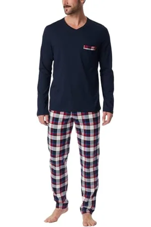Schiesser Piżama męska długa - zestaw Nightwear, , 58