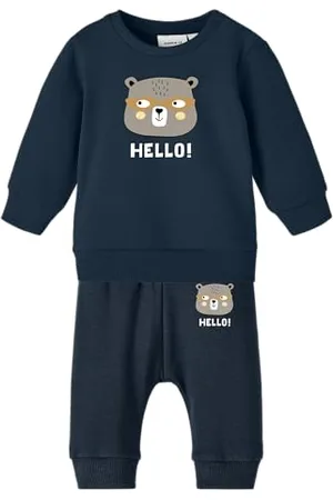 NAME IT Nbmvonne Ls Sweat Box Bru Set bluza dla chłopców, , 56