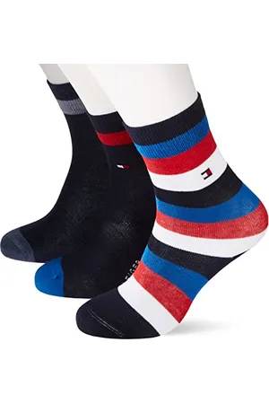 Tommy Hilfiger Zestaw 6 par skarpet w paski podstawowe Ecom dla dzieci i młodzieży, , 39