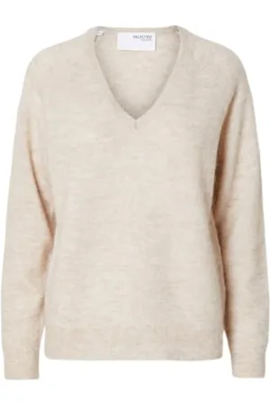 SELECTED SLFLULU New LS Knit V-Neck B NOOS, , M