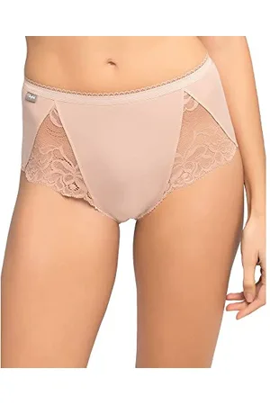 Playtex Bawełniane i koronkowe elastyczne bawełniane majtki midi 2 szt. x 2, , XXL