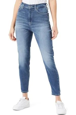 Tommy Hilfiger Damski MOM Slim UH BH1264, czarny dżins, 24W / 32L, , 24W / 32L