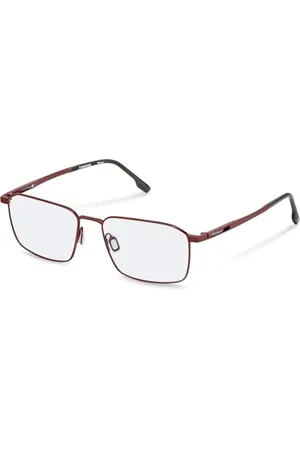 Rodenstock R7154 oprawki okularów na receptę - ciemnoczerwone, szare - męskie, , 56