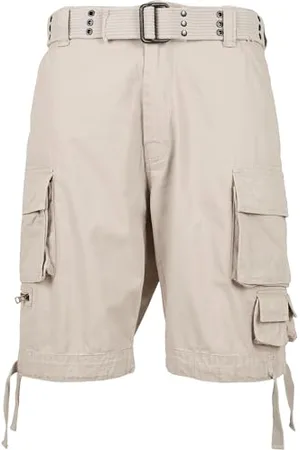 Build Your Brand Męskie B2001-savage Vintage Cargo szorty, stara biel, XXL, , XXL