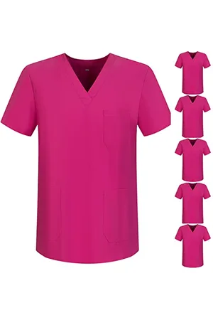 MISEMIYA Pakiet 6 sztuk - Unisex medyczna medyczna pielęgniarka jednolite opieki zdrowotnej, , XXL