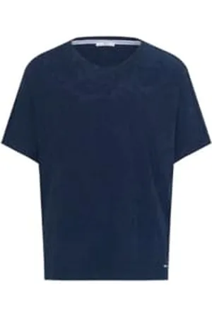 Brax Damski styl Charlene Jaquard Flower okrągły dekolt krótki rękaw t-shirt, , 44
