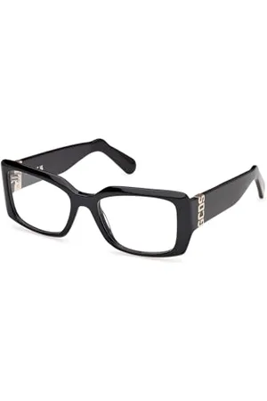 GCDS Unisex GD5028 receptujące oprawki do oczu, błyszczące, czarne, 53, , 53