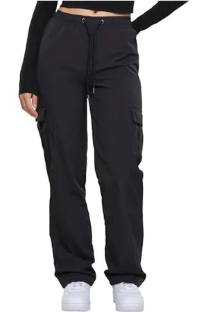 Urban classics Damskie spodnie cargo z nylonu, , 3XL