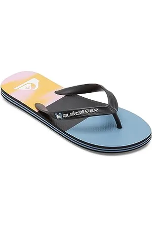 Quiksilver Sandały męskie typu flip flop, Czarny Różowy Niebieski, 6