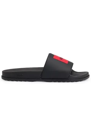 HUGO BOSS Męskie wsuwane wsuwane kapcie z czerwonym logo rozmiar na metce, , 40 EU