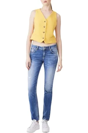 LTB Jeans Aspen Y Spodnie - Slim Fit ze średnią talią i zamkiem błyskawicznym w kolorze niebieskim z mieszanki bawełny - rozmiar W26L34, , 26W / 34L