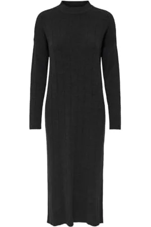 ONLY ONLTESS LS Highneck MIDI Dress KNT, , L