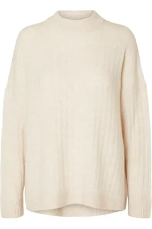 SELECTED SLFMALINE LS KNIT HIGH NECK NOOS, , M