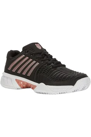 K-Swiss Performance damskie buty tenisowe Express Light 3 HB, czarne/stalowe szare/różowe złoto, 39,5 EU, , 39.5 EU