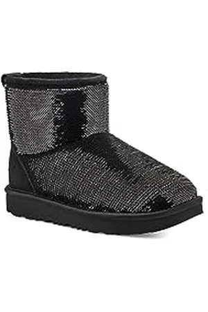 UGG Damskie klasyczne mini lustrzane buty kulkowe, czarne, 40 EU, , 25 EU