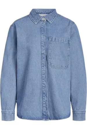 JACK & JONES Jack&Jones Jxjama RLX Ls Overshirt Aw DNM Noos, , L