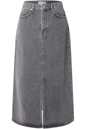 SELECTED SLFKRISTA-Gerda HW L Grey MAX Skirt NOOS, , 36