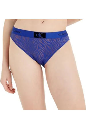 Calvin Klein Damskie bikini z wysokim stanem, olśniewający niebieski, S, , S