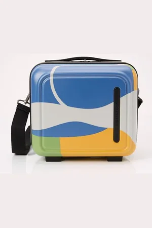 Mandarina Duck Kuferek z logo + etui z nadrukiem, , Beauty case rigido z poliwęglanu