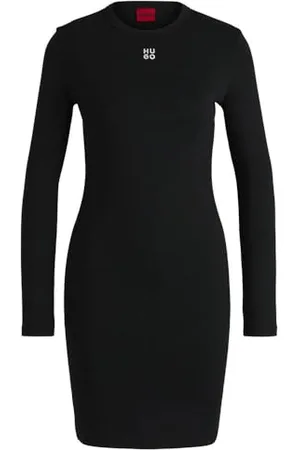 HUGO BOSS Damska sukienka Nemalia_1 Jersey, czarna 1, M, , M