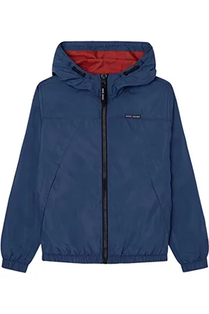 Pepe Jeans Damian Bluza z kapturem Wiatroszczelna dla dzieci i młodzieży, niebieski (Jarman), 8 anni
