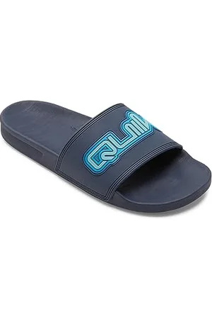 Quiksilver Męskie sandały Rivi Wordmark Slide II, niebieskie 1, 46 EU, , 46 EU