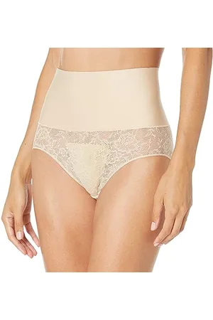 Maidenform Bielizna modelująca, damska, majtki modelujące z wysokim stanem, bielizna modelująca brzuch, figi modelujące, silne modelowanie, S