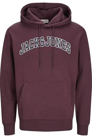 JACK & JONES JACK&JONES PLUS Jjecaleb Varsity Sweat Hood Noos Pls bluza z kapturem męska, , 3XL