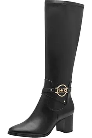 Marco Tozzi By Guido Maria Kretschmer Damskie botki Zip+Slip 2-85500-43 Modne kozaki, czarne, rozmiar 36 EU, , 36 EU