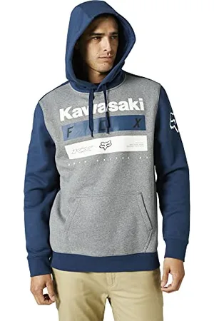 Fox Racing Męska bluza z kapturem Kawasaki, granatowa, średnia