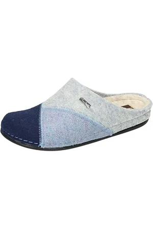 Manitu Damskie kapcie 320161-05, niebieskie, 42 EU, , 41 EU