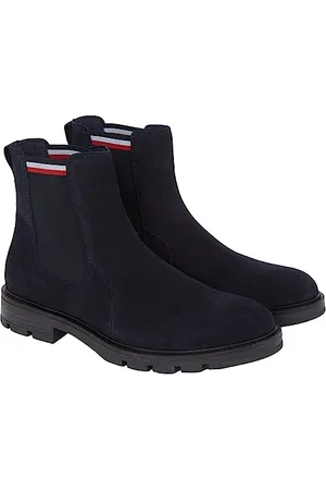 Tommy Hilfiger Męskie buty outdoorowe Corpoarte Hilfiger Suede Chelsea Fm0fm04803, , 40 EU