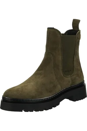 GANT FOOTWEAR ALIGREY Buty damskie Chelsea, Dark Olive, 39 EU, , 39 EU