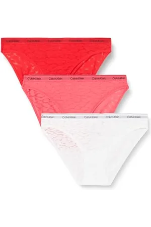 Calvin Klein Damskie majtki bikini z koronką, , XL