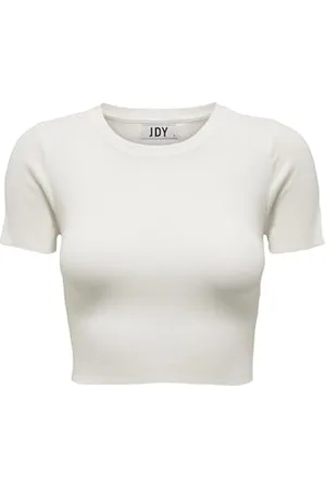 JDY CIRKELINE S/S Crop Top KNT NOOS, , S