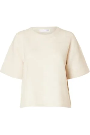 SELECTED T-shirt damski, , L