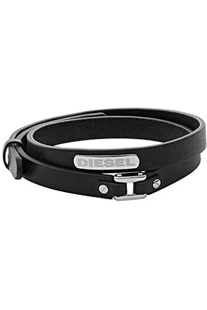 Diesel Pulsera Para Hombre, 18 Cm - 19.5 Cm Pulsera De Cuero , DX0971040