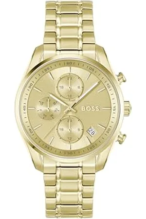 HUGO BOSS Damski wielofunkcyjny analogowy zegarek kwarcowy kolekcja Grand Tour Ladies z paskiem ze stali nierdzewnej, , Zegarek można opisać jako "luksusowy" ze względu na jego misterny