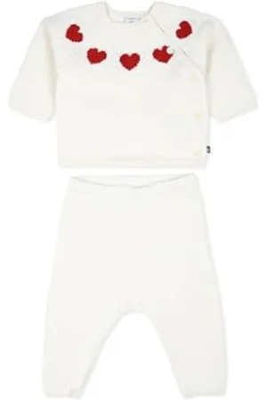 Petit Bateau Unisex Baby 2-częściowy zestaw z długim rękawem, , 3 miesięcy
