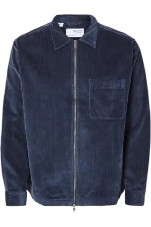 SELECTED Slh-Jake Cord Overshirt Ls Zip Noos, , L