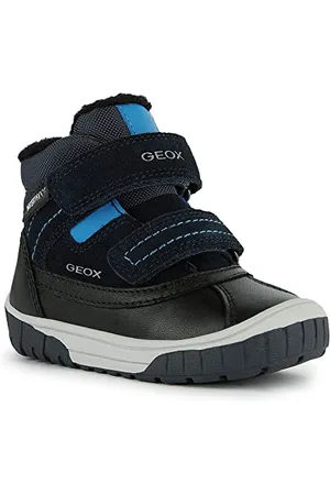 Geox Chłopięce B OMAR Boy WPF Ankle Boot, granatowy/Sky, 22 EU