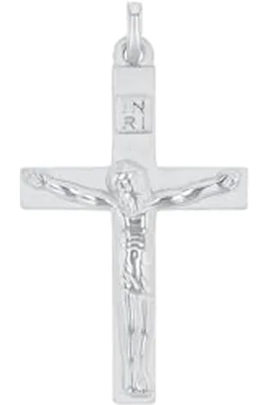 Amor Wisiorek Z Motywem , Srebro Próby 925, Unisex, Damski, Męski, 3,5 cm, Srebrny, Krzyżyk Z Korpusem, W Pudełku, 2017519