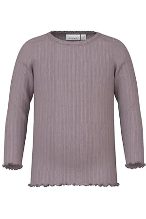 NAME IT Nmfwossa Wool/Silk Rib Ls Top, , 86 cm