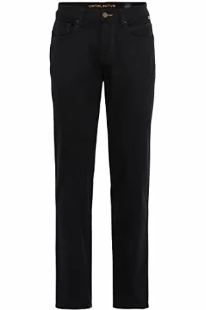 Camel Active Houston spodnie jeansowe o regularnym kroju Vaqueros straight Mężczyźni , Negro (Forever Black 9) , 30W / 34L
