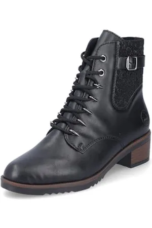 Rieker Damskie buty sznurowane Y0500, czarne, 40 EU, , 40 EU