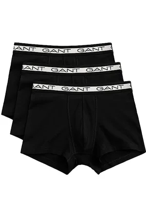 GANT Bokserki męskie Basic Trunk 3-pak, czarne, standardowe, , jeden rozmiar