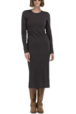 Replay Damska sukienka slim fit z bawełny, , XXS