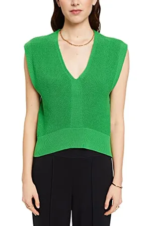 ESPRIT Edc by Tank top z dekoltem w serek, , XS